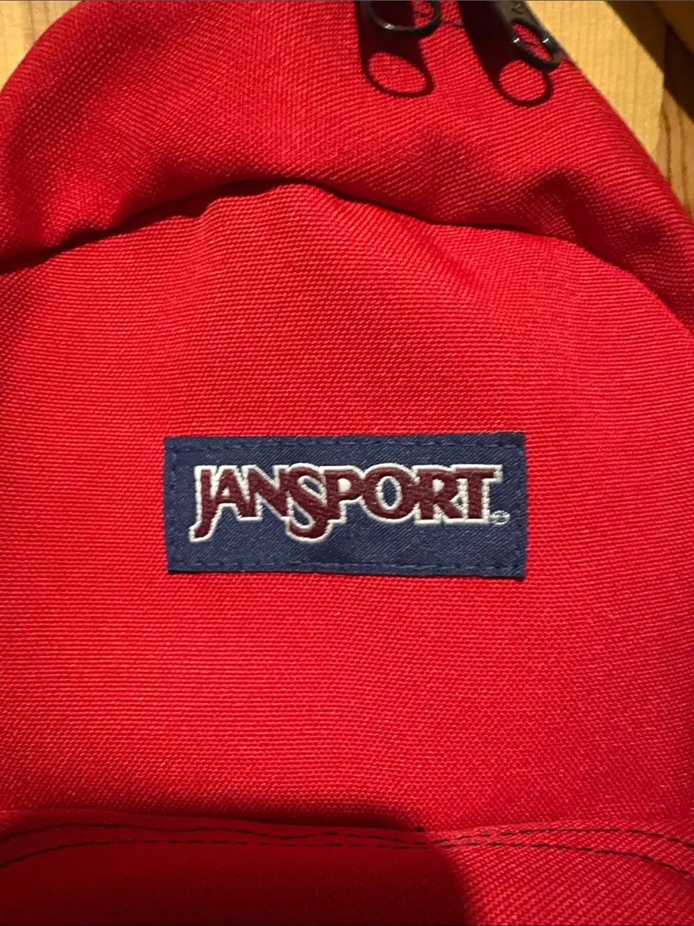 Jansport Red Mini Backpack with Front Zip Pocket